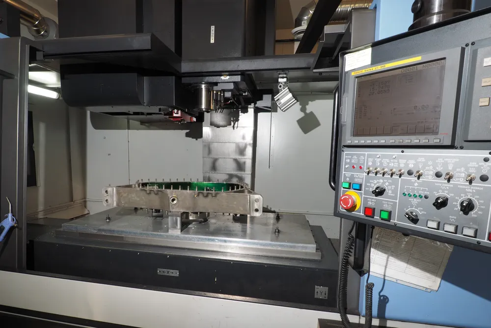 Machining helicopter parts at Rotor Maxx Support Parksville B.C.
