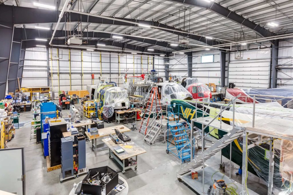 helicopter hangar at Rotor Maxx Support
